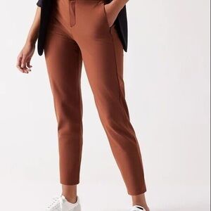 Athleta Stellar Skinny Trouser Brown  High-Waisted NWT